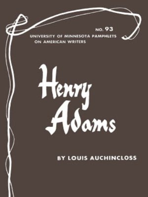 cover image of Henry Adams--American Writers 93